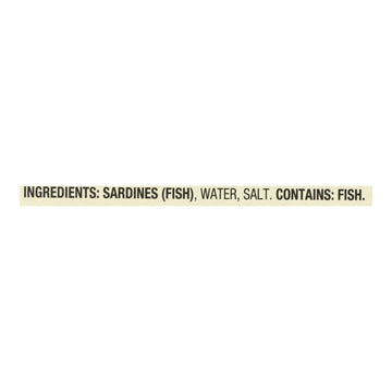 Season Sardines In Water - Case Of 12 - 4.375 Oz - Maras Green