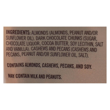 Second Nature - Nut Medley Dark Chocolate - Case Of 6 - 12 Oz - Maras Green