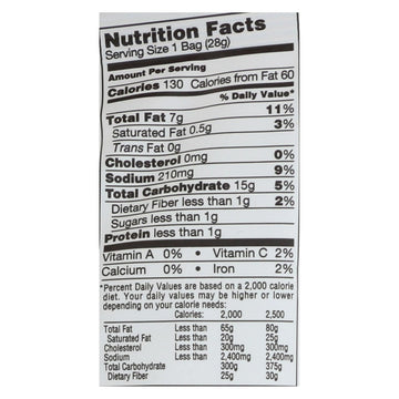 Sensible Portions Garden Veggie Straws - Sea Salt - Case Of 24 - 1 Oz. - Maras Green