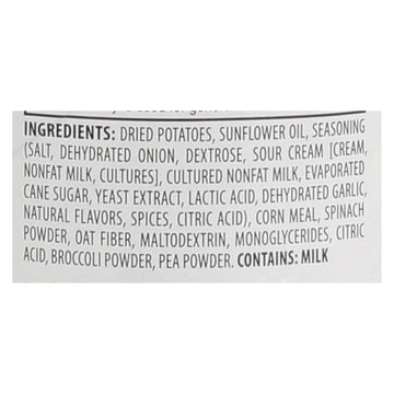 Sensible Portions Sour Cream & Onion Garden Veggie Chips In A Canister - Case Of 12 - 5 Oz - Maras Green