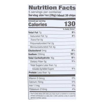 Sensible Portions - Veggie Chips - Sea Salt - Case Of 12 - 5 Oz. - Maras Green