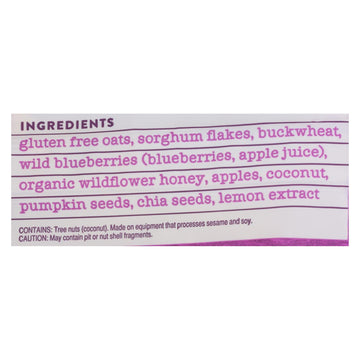 Seven Sundays Muesli - Blueberry Chia Buckwheat - Case Of 6 - 12 Oz. - Maras Green