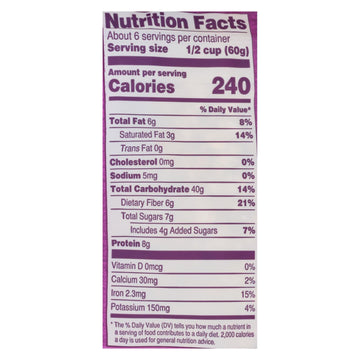 Seven Sundays Muesli - Blueberry Chia Buckwheat - Case Of 6 - 12 Oz. - Maras Green