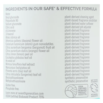 Seventh Generation - Cleaner Glass Spk Sea - Case Of 8 - 23 Fz - Maras Green