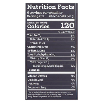 Siete - Taco Shells Grain Free - Case Of 12 - 5.5 Oz - Maras Green