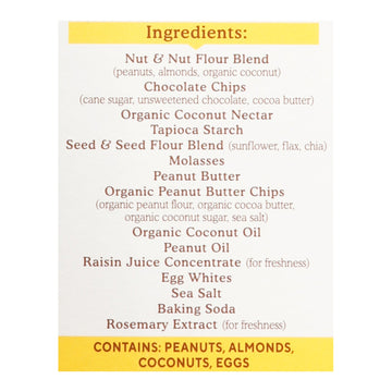 Simple Mills - Bar Sft Baked Peanut Butter Chocolate Chip - Case Of 6 - 5.99 Oz - Maras Green