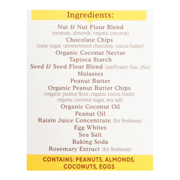 Simple Mills - Bar Sft Baked Peanut Butter Chocolate Chip - Case Of 6 - 5.99 Oz - Maras Green