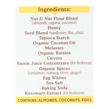 Simple Mills - Bar Sft Baked Spce Cartcake - Case Of 6 - 5.99 Oz - Maras Green