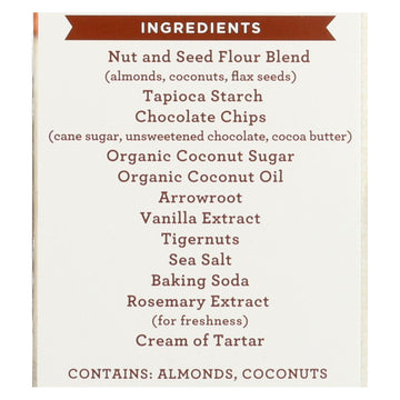 Simple Mills Cookies - Crunchy Chocolate Chip - Case Of 6 - 5.5 Oz - Maras Green