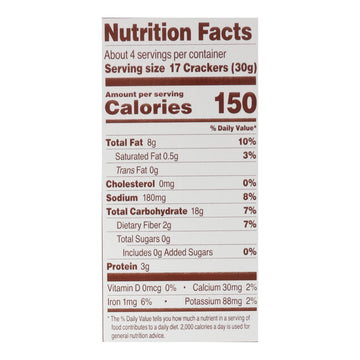 Simple Mills Fine Ground Sea Salt Almond Flour Crackers - Case of 6 - 4.25 oz. - Maras Green