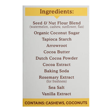 Simple Mills - Sweet Thins Chocolate Brownie - Case Of 6 - 4.25 Oz - Maras Green