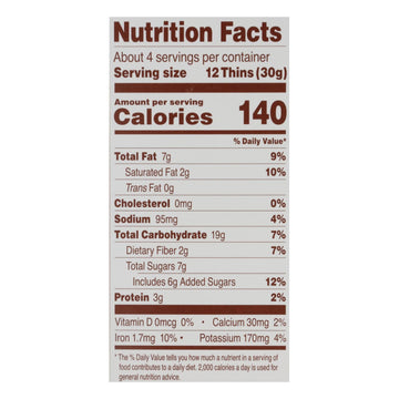 Simple Mills - Sweet Thins Chocolate Mint - Case Of 6 - 4.25 Oz - Maras Green