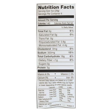 Simply 7 Lentil Chips - Sea Salt - Case Of 12 - 4 Oz. - Maras Green