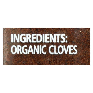Simply Organic Cloves - Organic - Ground - 2.82 Oz - Maras Green
