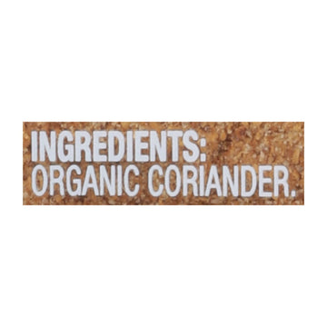 Simply Organic - Coriander Seed Organic Ground - Case Of 6 - 2.29 Ounces - Maras Green