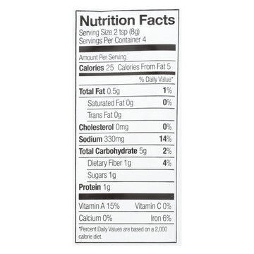 Simply Organic Spicy Taco Seasoning Mix - Case Of 12 - 1.13 Oz. - Maras Green