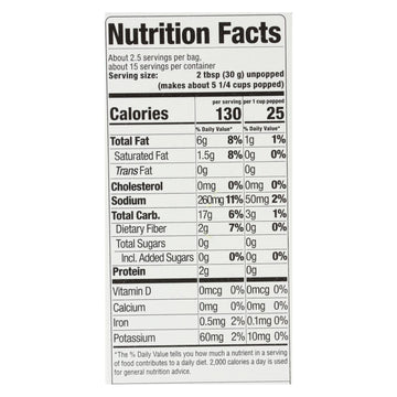 Skinnypop Popcorn - Popcorn Mirco Sea Salt - Case Of 6 - 6/2.8 Oz - Maras Green