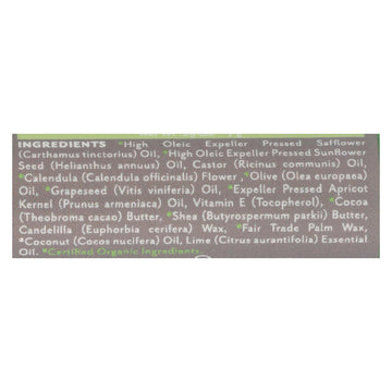 Soothing Touch Lip Balm - Organic Coconut Lime - Case Of 12 - .25 Oz - Maras Green