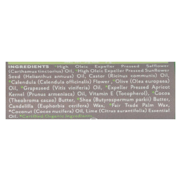 Soothing Touch Lip Balm - Organic Coconut Lime - Case Of 12 - .25 Oz - Maras Green