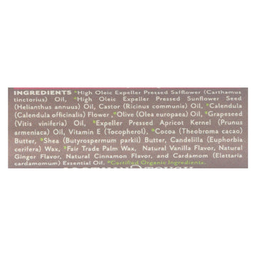 Soothing Touch Lip Balm - Vegan Vanilla Chai - Case Of 12 - .25 Oz - Maras Green