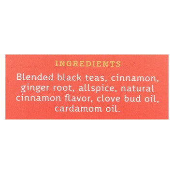 Stash Tea Chai Black Tea - Double Spice - Case Of 6 - 20 Bags - Maras Green