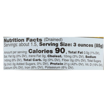 Sustainable Seas - Tuna Chunk Light In H2o - Case Of 12 - 5 Oz - Maras Green