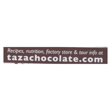 Taza Chocolate Organic Chocolate Mexicano Discs - 40 Percent Dark Chocolate - Salted Almond - 2.7 Oz - Case Of 12 - Maras Green