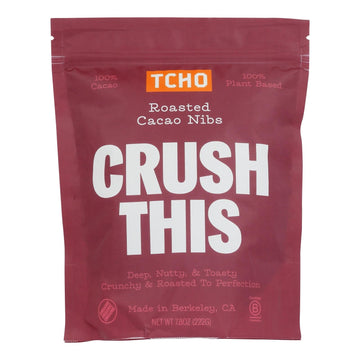 Tcho Chocolate - Cacao Nibs Crush This - Case Of 6 - 7.8 Oz - Maras Green