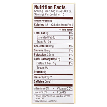 Teeccino Herbal Coffee Vanilla Nut - 10 Tea Bags - Case Of 6 - Maras Green