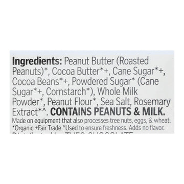 Theo Chocolate Peanut Butter Cups - Milk Chocolate - 1.3 Oz - Case Of 12 - Maras Green