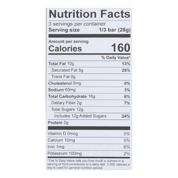 Theo Chocolate Salted Toffee - 55 Percent Dark Chocolate - Case Of 12 - 3 Oz. - Maras Green