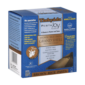 Tinkyada Brown Rice Pasta - Grand Shell - Case Of 12 - 8 Oz - Maras Green