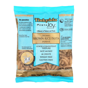 Tinkyada Organic Brown Rice Penne - Case Of 12 - 12 Oz - Maras Green