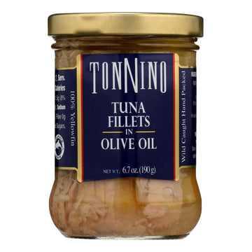 Tonnino Tuna Fillets - Olive Oil - Case Of 6 - 6.7 Oz. - Maras Green
