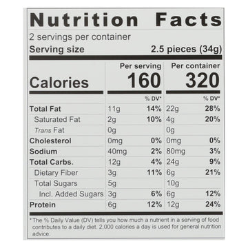 Tosi - Superbites Cashew - Case Of 12 - 2.4 Oz - Maras Green