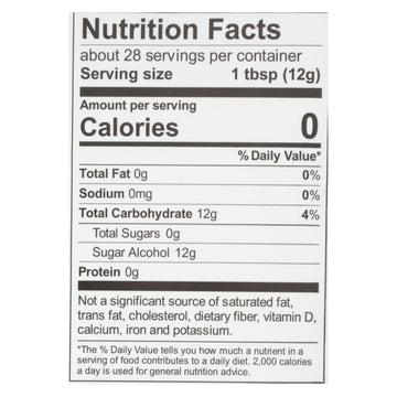 Wholesome Sweeteners Sweetener - All Natural - Calorie Free - Zero - Pouch - 12 Oz - Case Of 8 - Maras Green