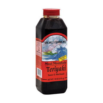 World Harbor Maui Mountain Teriyaki Marinade And Sauce - Case Of 6 - 16 Fl Oz. - Maras Green