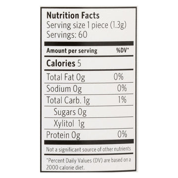 Xylichew Gum - Black Licorice - Jar - 60 Pieces - 1 Case - Maras Green