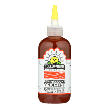 Yellowbird Sauce Ghost Pepper Condiment - Case Of 6 - 9.8 Oz - Maras Green