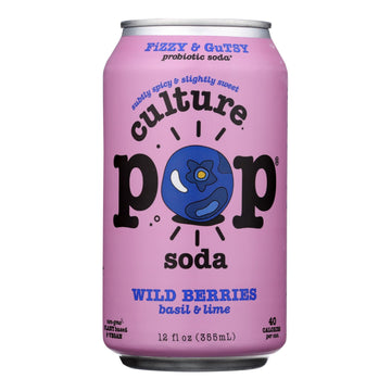 Culture Pop Soda - Soda Wild Berries - Case Of 6-4/12 Fz - Maras Green
