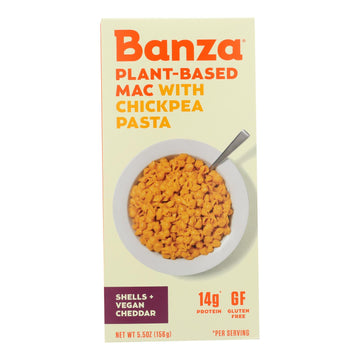 Banza - Psta Ckpe Mac N Vegn Chs - Case Of 6-5.5 Oz - Maras Green