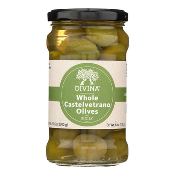 Divina - Castelvetrano Olives - Case Of 6 - 10.2 Oz. - Maras Green