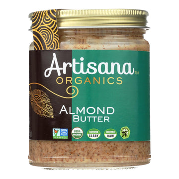Artisana Organics Almond Butter - Case Of 6 - 8 Oz - Maras Green