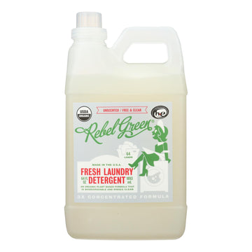 Rebel Green Laundry Detergent - Organic - Unscented - Case Of 4 - 64 Fl Oz - Maras Green