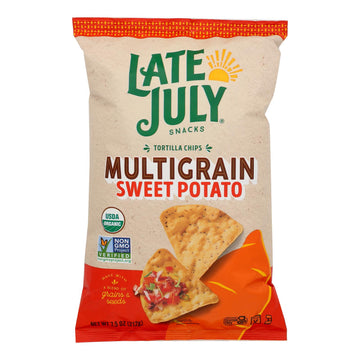 Late July Snacks - Tort Chip Veg Sweet Potato - Case Of 12 - 7.5 Oz - Maras Green