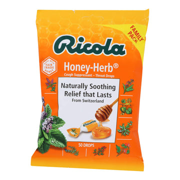 Ricola - Cough Drop Honey Herb - Case Of 6 - 45 Ct - Maras Green