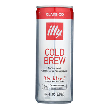 Illy Caffe Coffee - Coffee Drink Cold Brew - Case Of 12 - 8.45 Fz - Maras Green