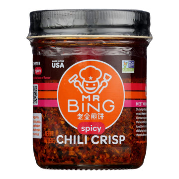 Mr. Bing - Seasn Chili Crisp Spicy - Case Of 6 - 7 Oz - Maras Green
