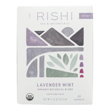 Rishi - Tea Lavender Mint - Case Of 6 - 15 Bag - Maras Green