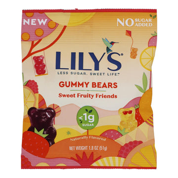 Lilys - Gummy Bears Sweet Fruit - Case Of 12 - 1.8 Oz - Maras Green